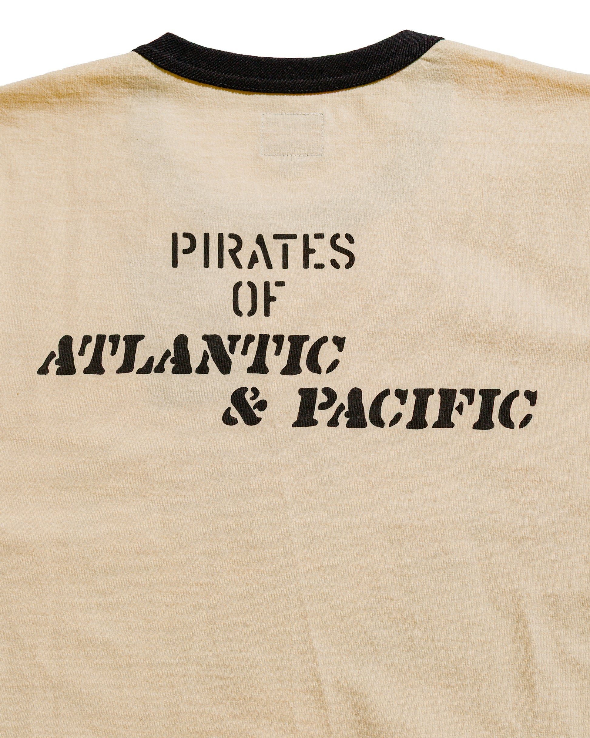 The Real McCoy's MC25005 Military Tee / USS Kidd Ecru/Black