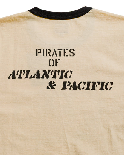 The Real McCoy's MC25005 Military Tee / USS Kidd Ecru/Black