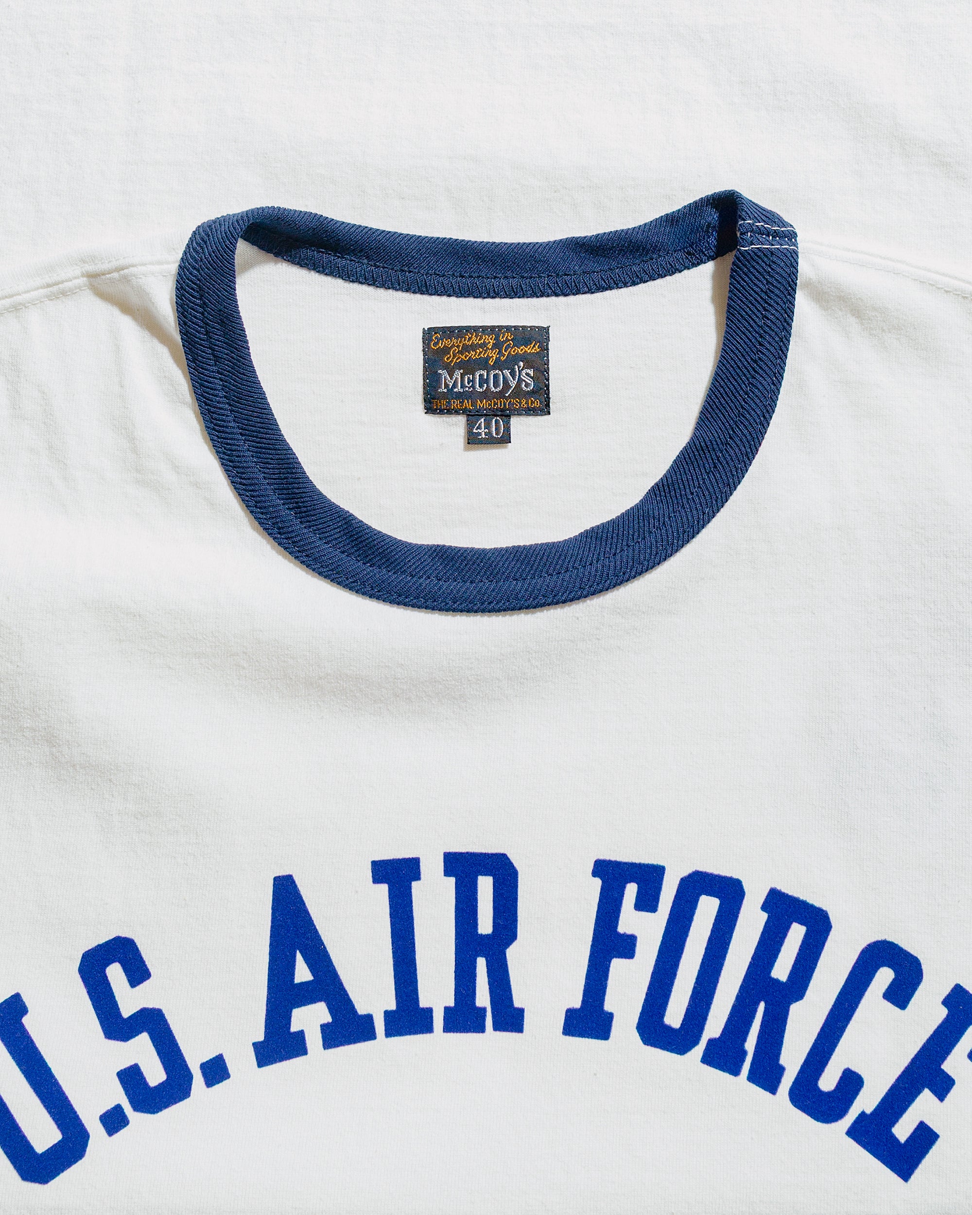 The Real McCoy's MC25008 Military Tee / U.S. Air Force Milk/Navy