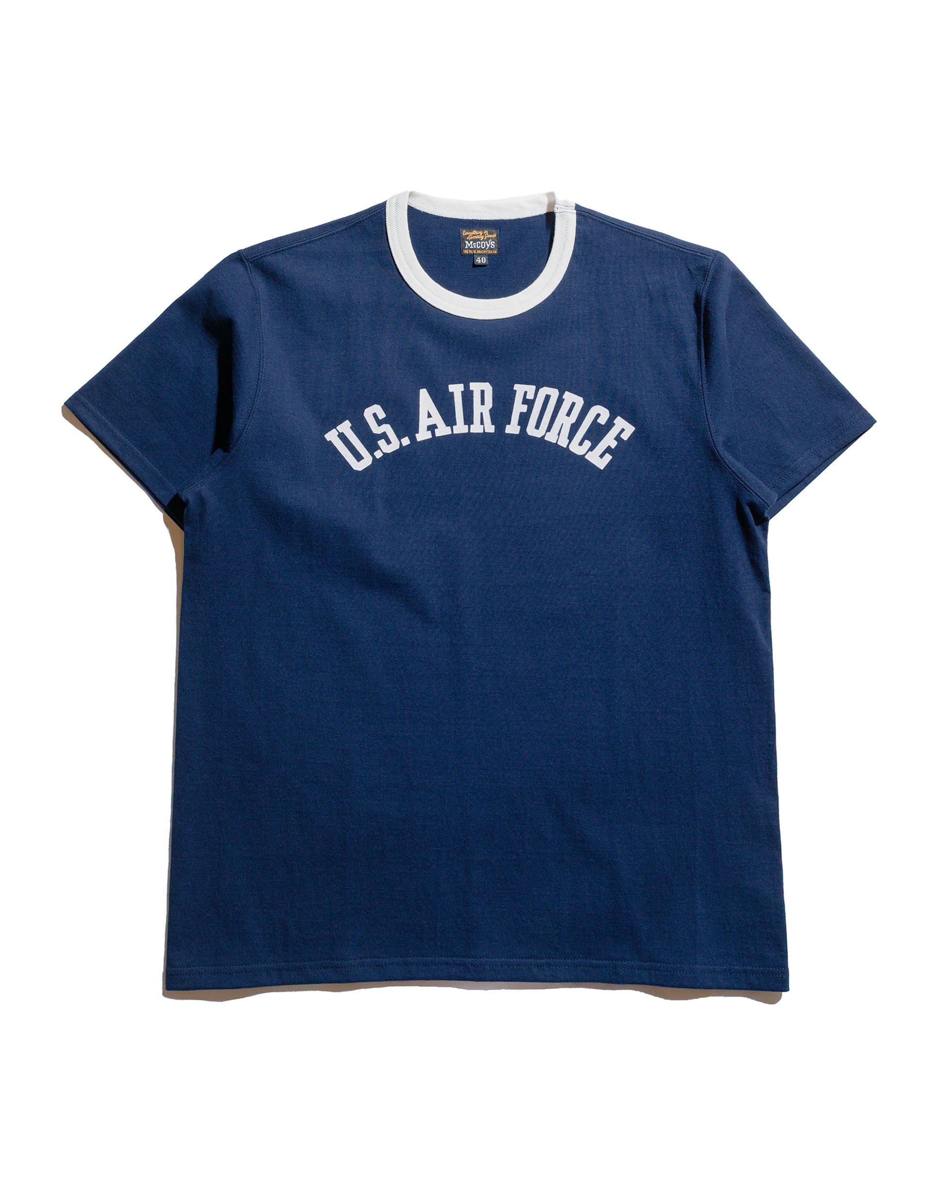 The Real McCoy's MC25008 Military Tee  U.S. Air Force NavyMilk