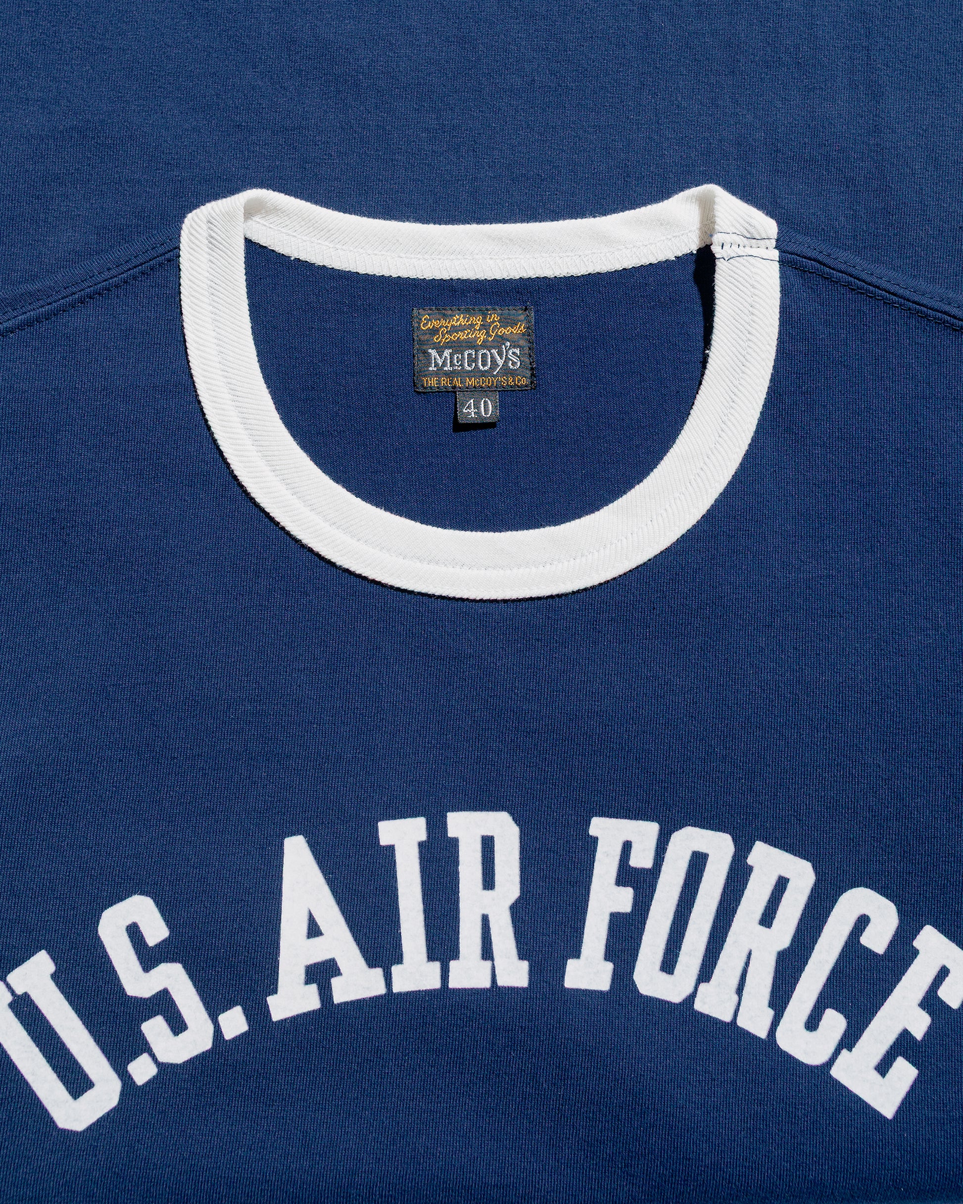 The Real McCoy's MC25008 Military Tee  U.S. Air Force NavyMilk