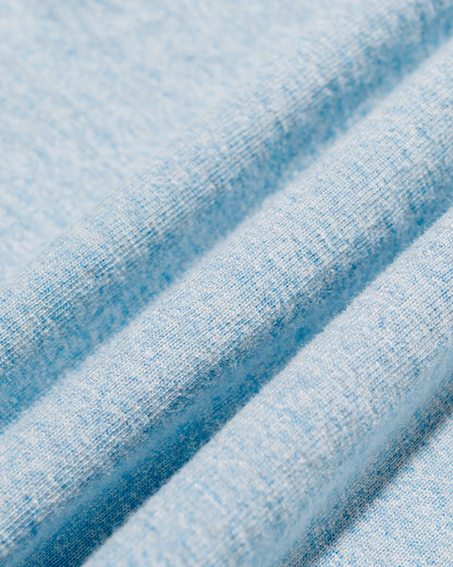 The Real McCoy's MC25014 Pocket Tee / Heather Color, Ringer Blue