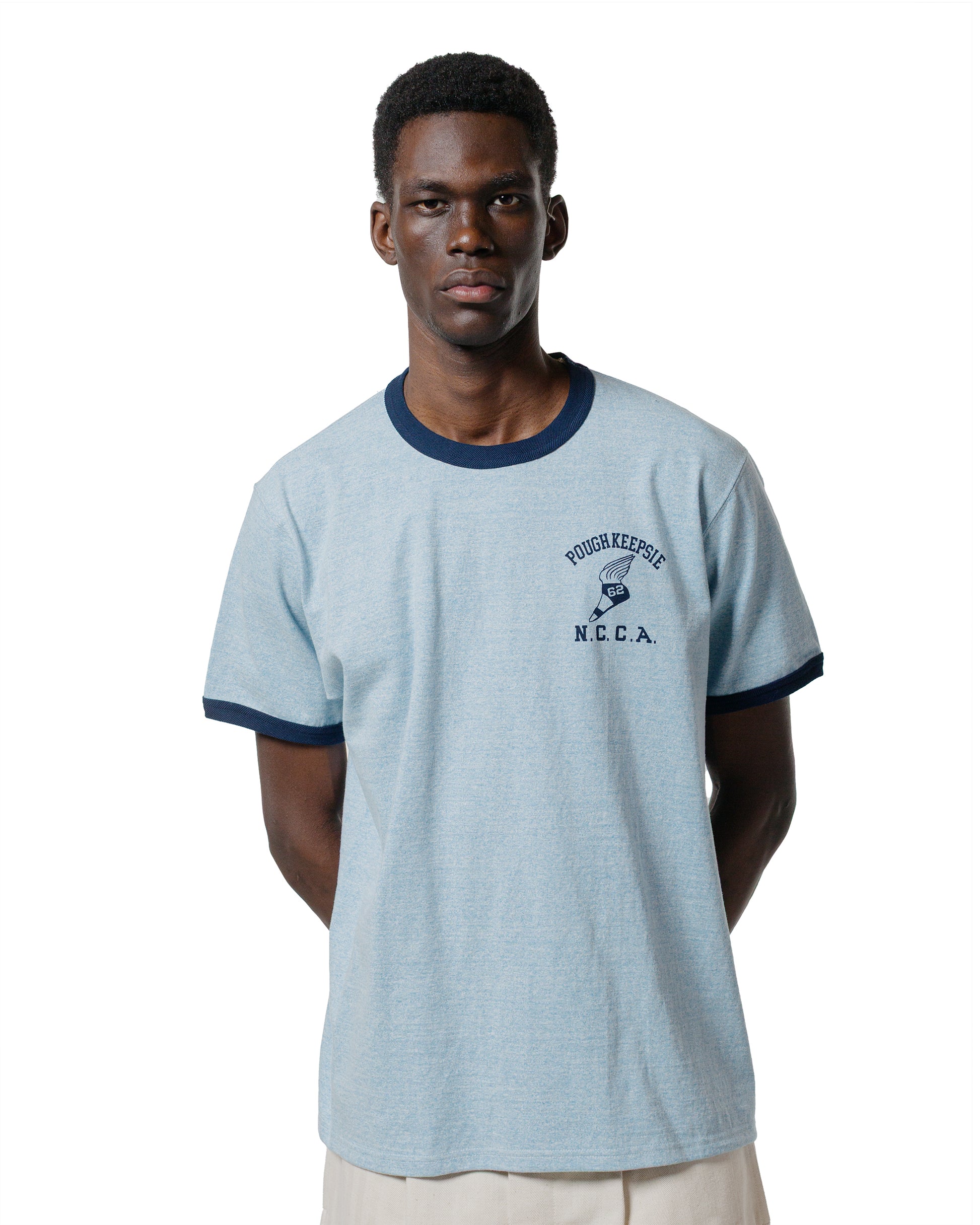 lost & found The Real McCoy's The Real McCoy's MC25015 Joe McCoy Tee / Poughkeepsie Blue