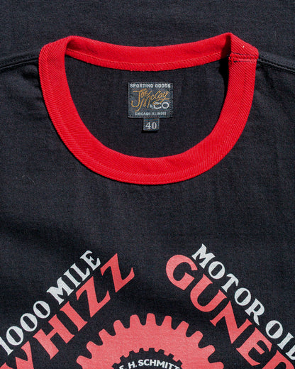 The Real McCoy's MC25016 Joe McCoy Tee  Whiz Gunner BlackRed