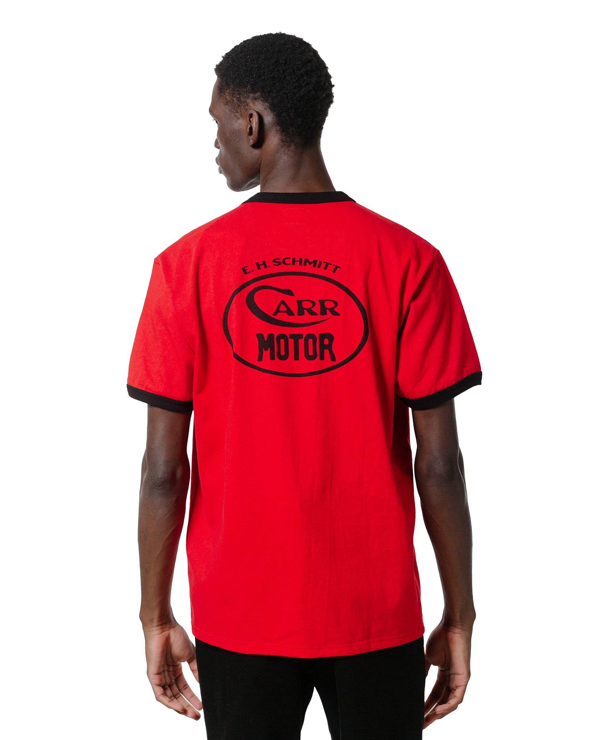 The Real McCoy's MC25016 Joe McCoy Tee  Whiz Gunner RedBlack