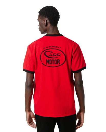 The Real McCoy's MC25016 Joe McCoy Tee  Whiz Gunner RedBlack