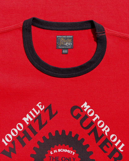 The Real McCoy's MC25016 Joe McCoy Tee / Whiz Gunner Red/Black