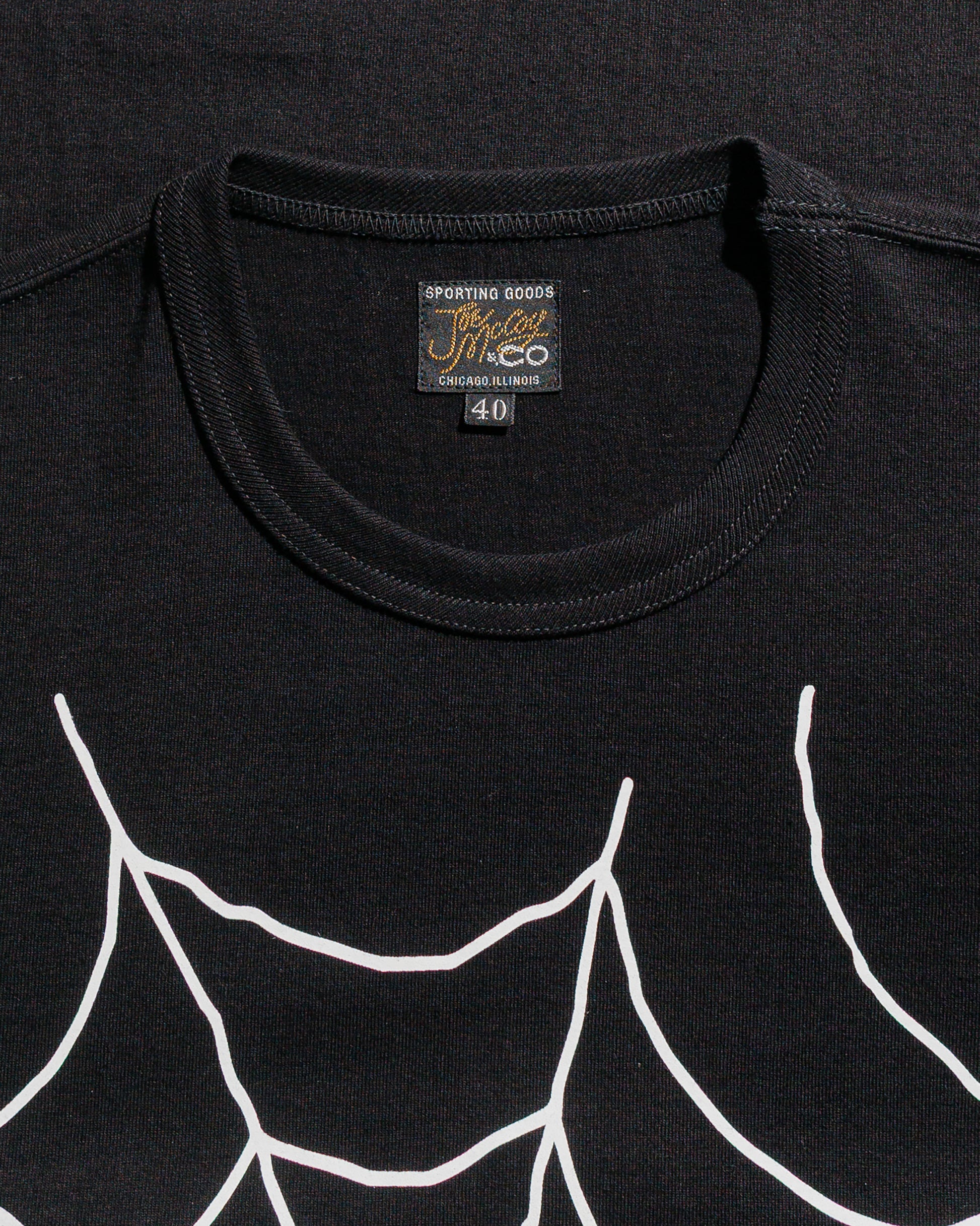 The Real McCoy's MC25018 Joe McCoy Tee  Spider Black