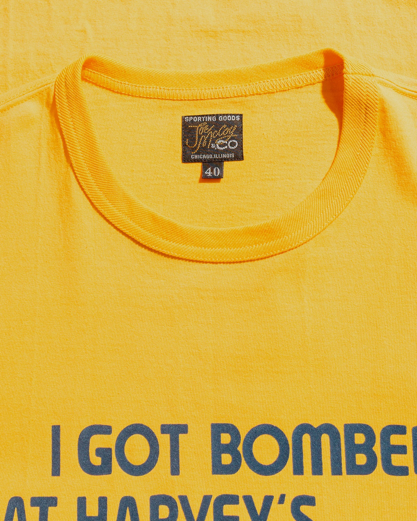 The Real McCoy's MC25024 Joe McCoy Tee / I Got Bombed Yellow