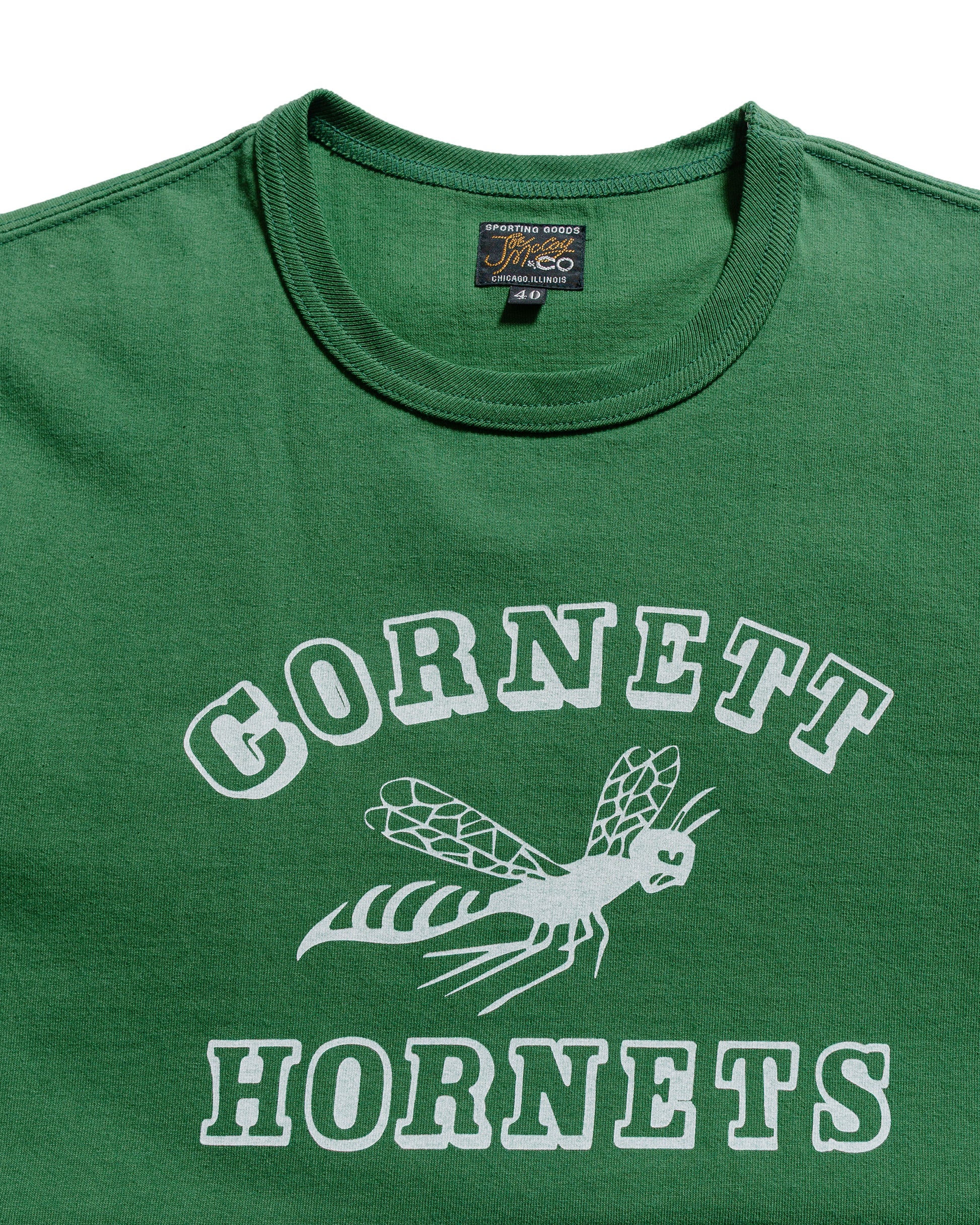 lost & found The Real McCoy's The Real McCoy's MC25025 Joe McCoy Tee / Hornets Green