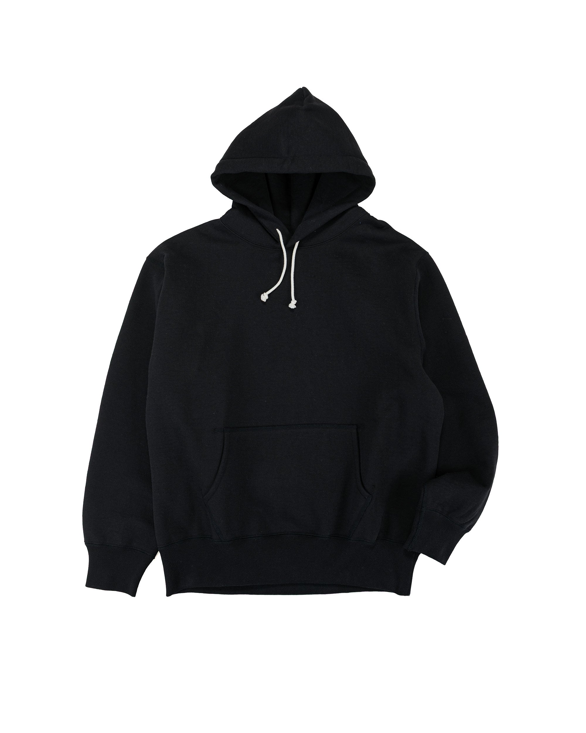 The Real McCoy's MC25105 12oz. Ball Park Hooded Sweatshirt Black