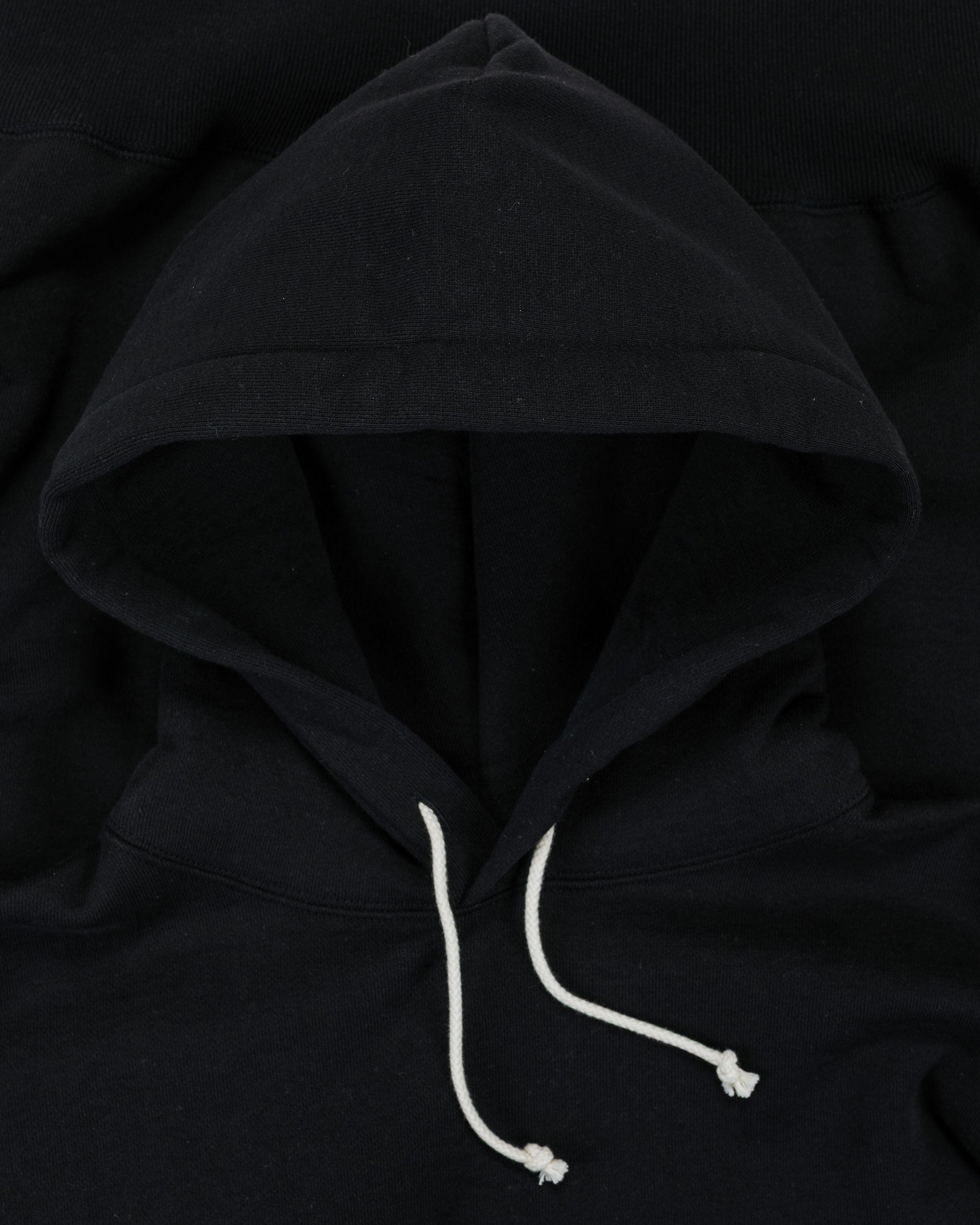 The Real McCoy's MC25105 12oz. Ball Park Hooded Sweatshirt Black