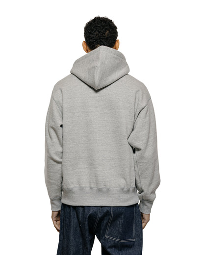 The Real McCoy’s MC25106 12 Oz. Ball Park FZ Hooded Sweatshirt M.Gray