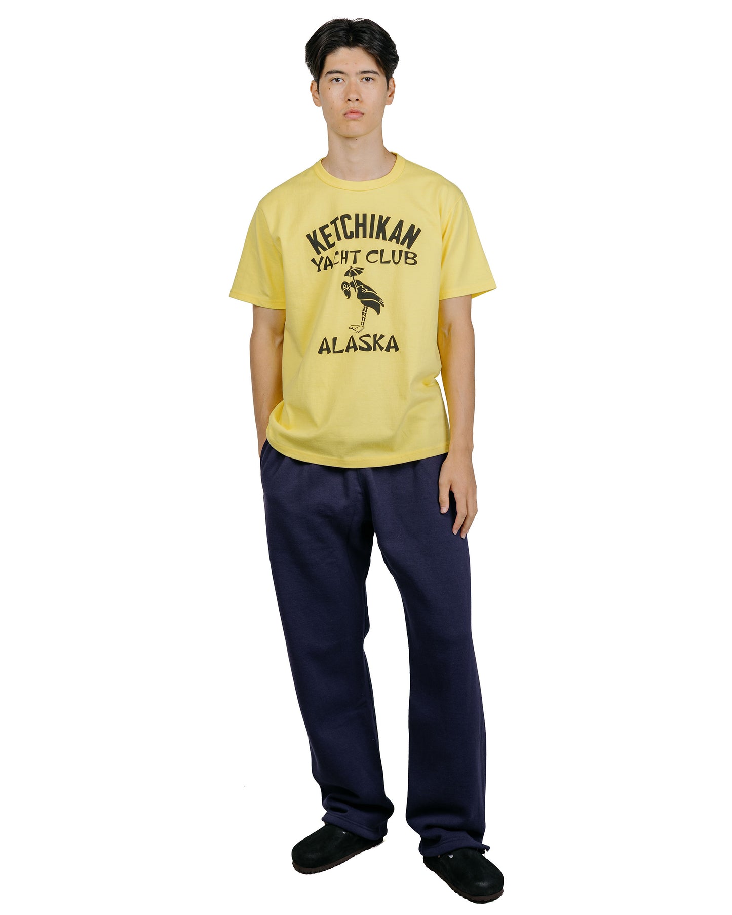 The Real McCoy's MC25107 12oz. Ball Park Sweatpants L.Navy