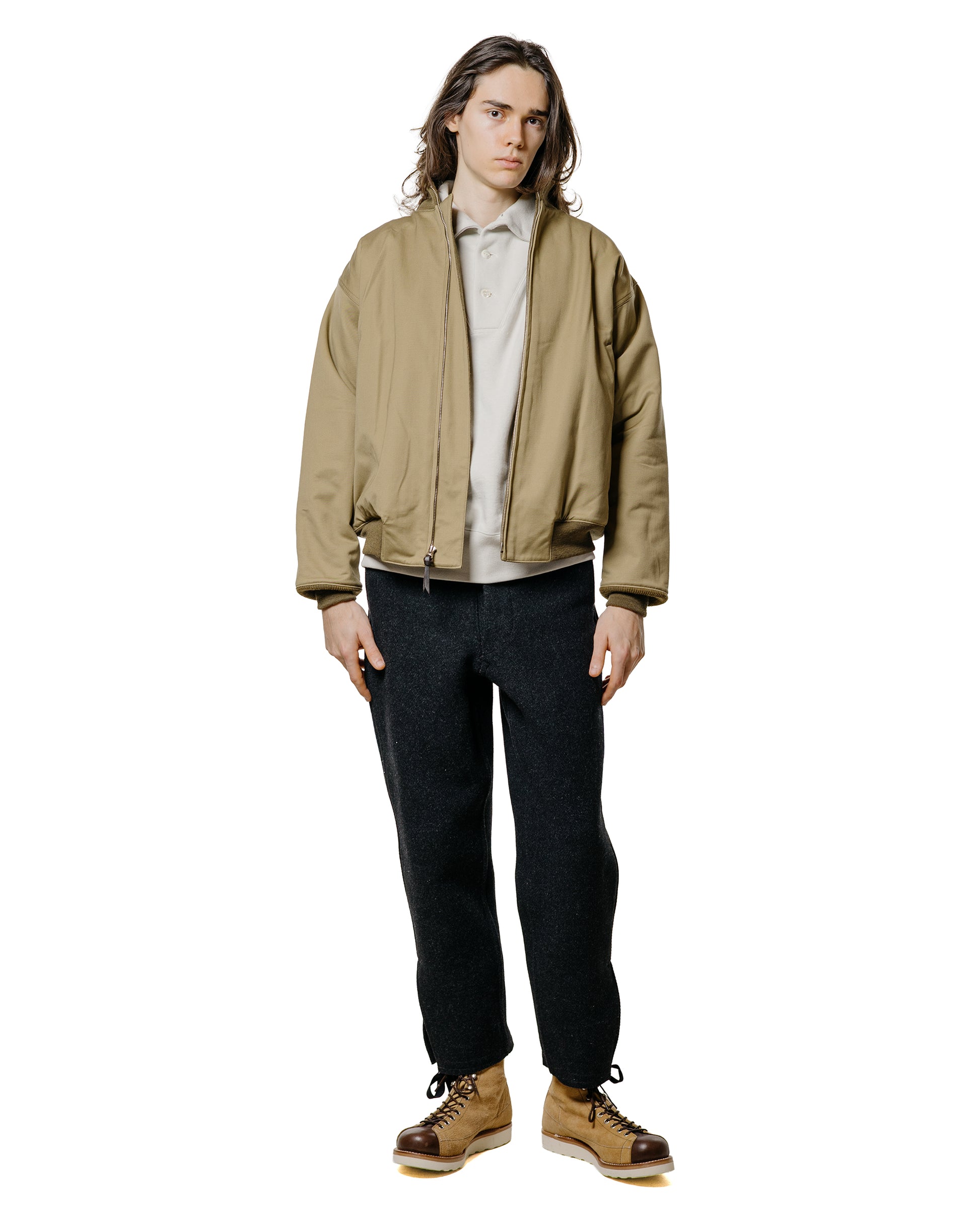 lost & found The Real McCoy's The Real McCoy's MC25110 10 oz. Loopwheel Cruiser Sweatshirt Milk