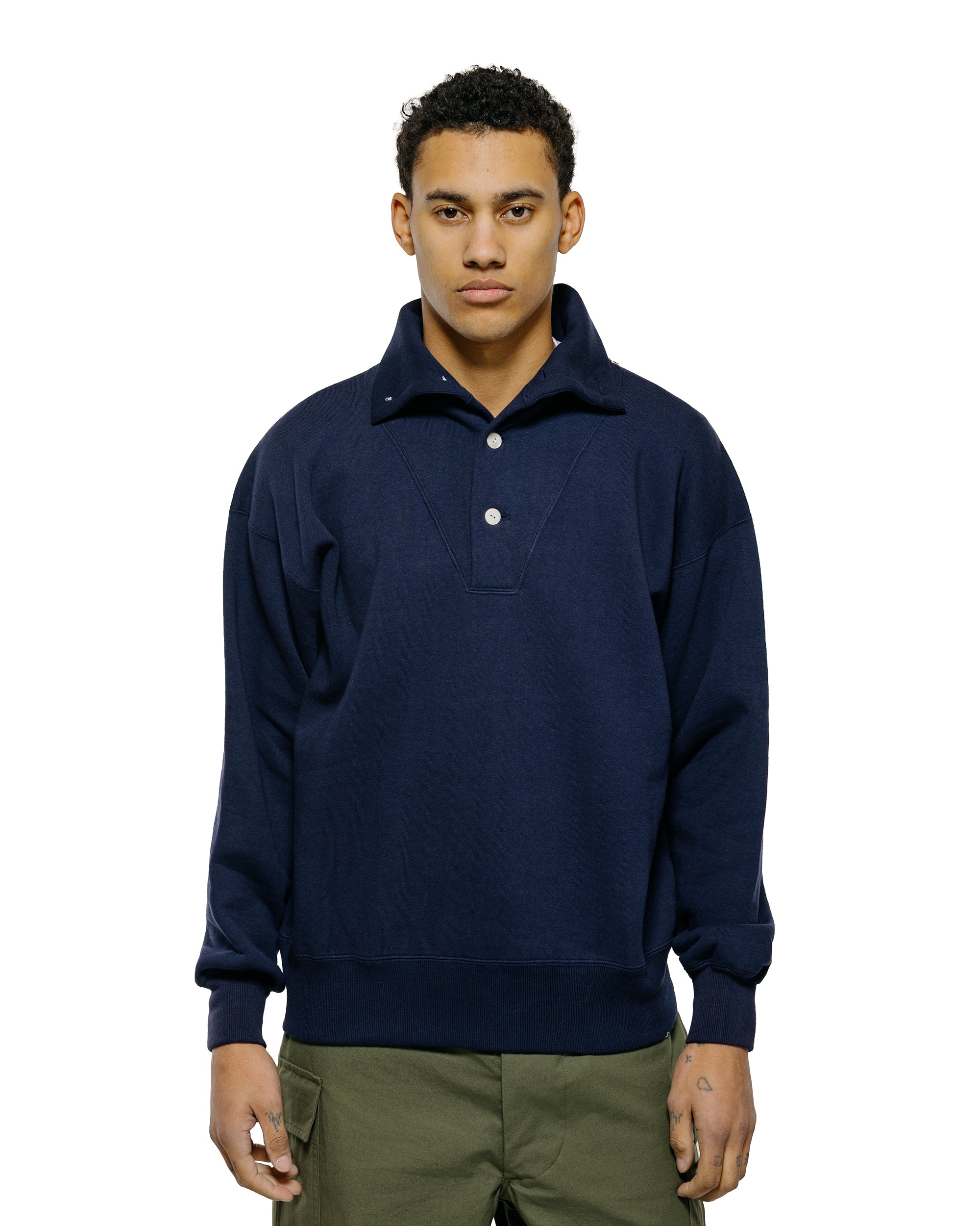 Chesty - 【loc】RosyMonster docking sweatshirt The Real McCoy's MC25110 10 oz. Loopwheel Cruiser Sweatshirt Navy
