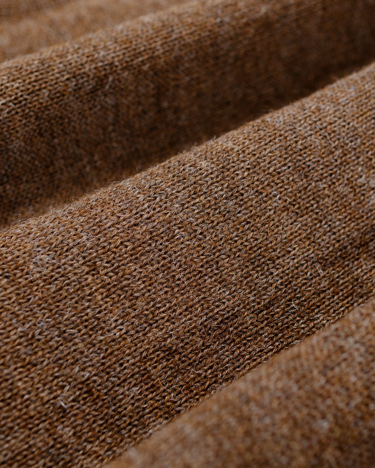 The Real McCoy's MC25111 Alpaca Collar Knit Cardigan Brown