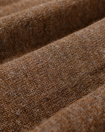 The Real McCoy's MC25111 Alpaca Collar Knit Cardigan Brown