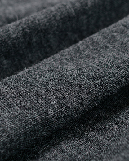The Real McCoy's MC25111 Alpaca Collar Knit Cardigan Charcoal