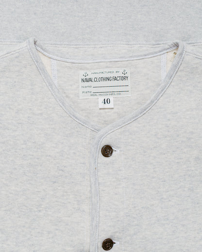 The Real McCoy’s MC25112 U.S.N. Cotton Cardigan Snow Grey