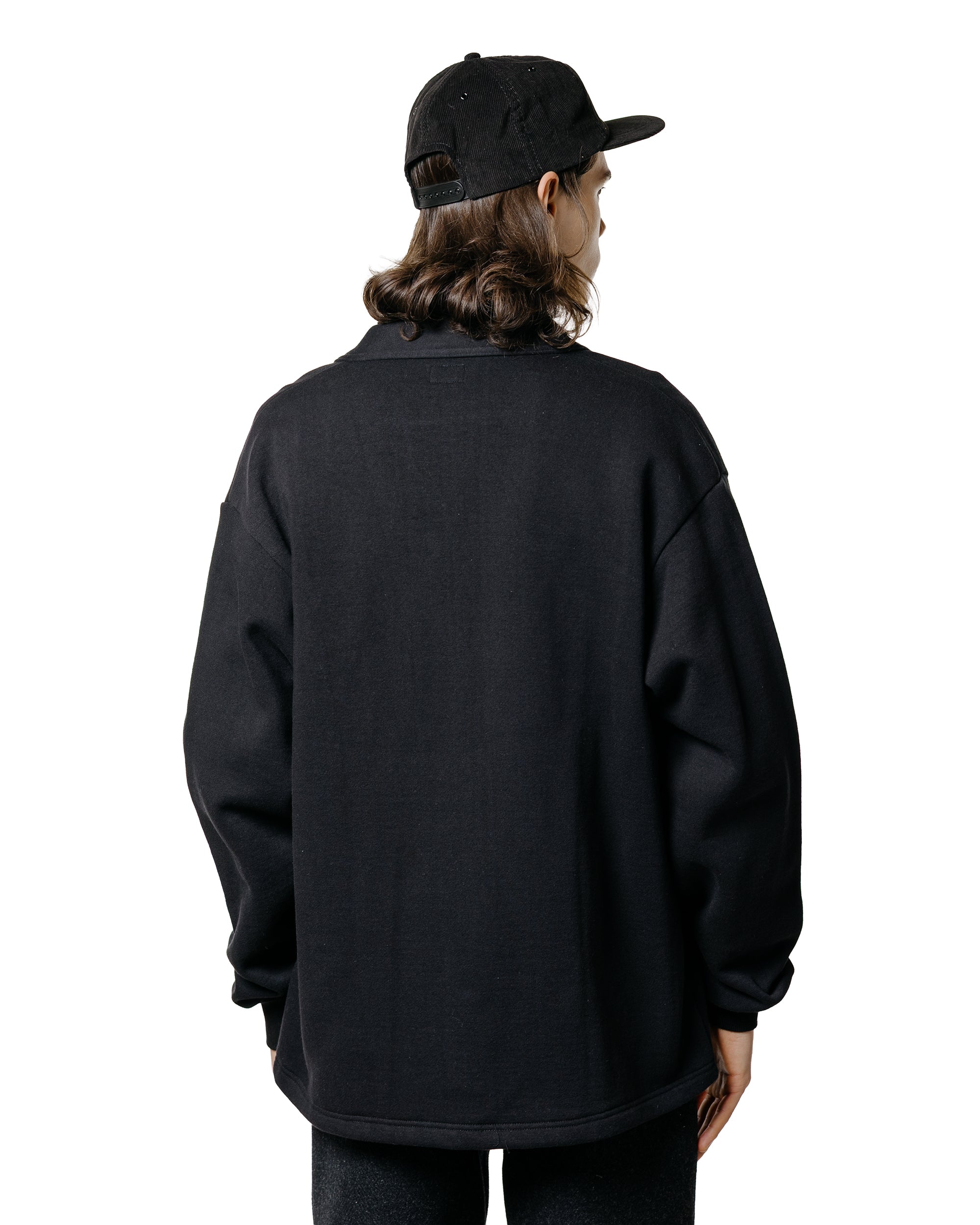 The Real McCoy's MC25115 10oz. Loopwheel Sweatshirt Cardigan Black
