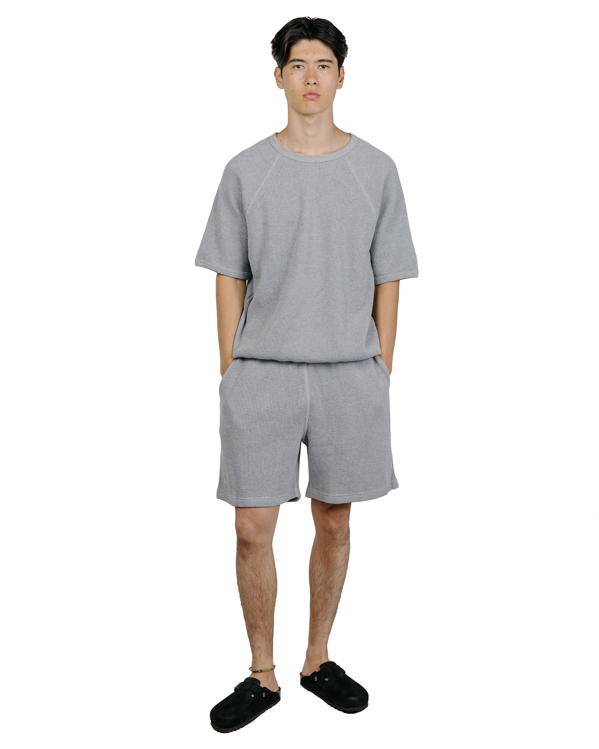 The Real McCoy's MC26004 Summer Thermal Shorts Gray