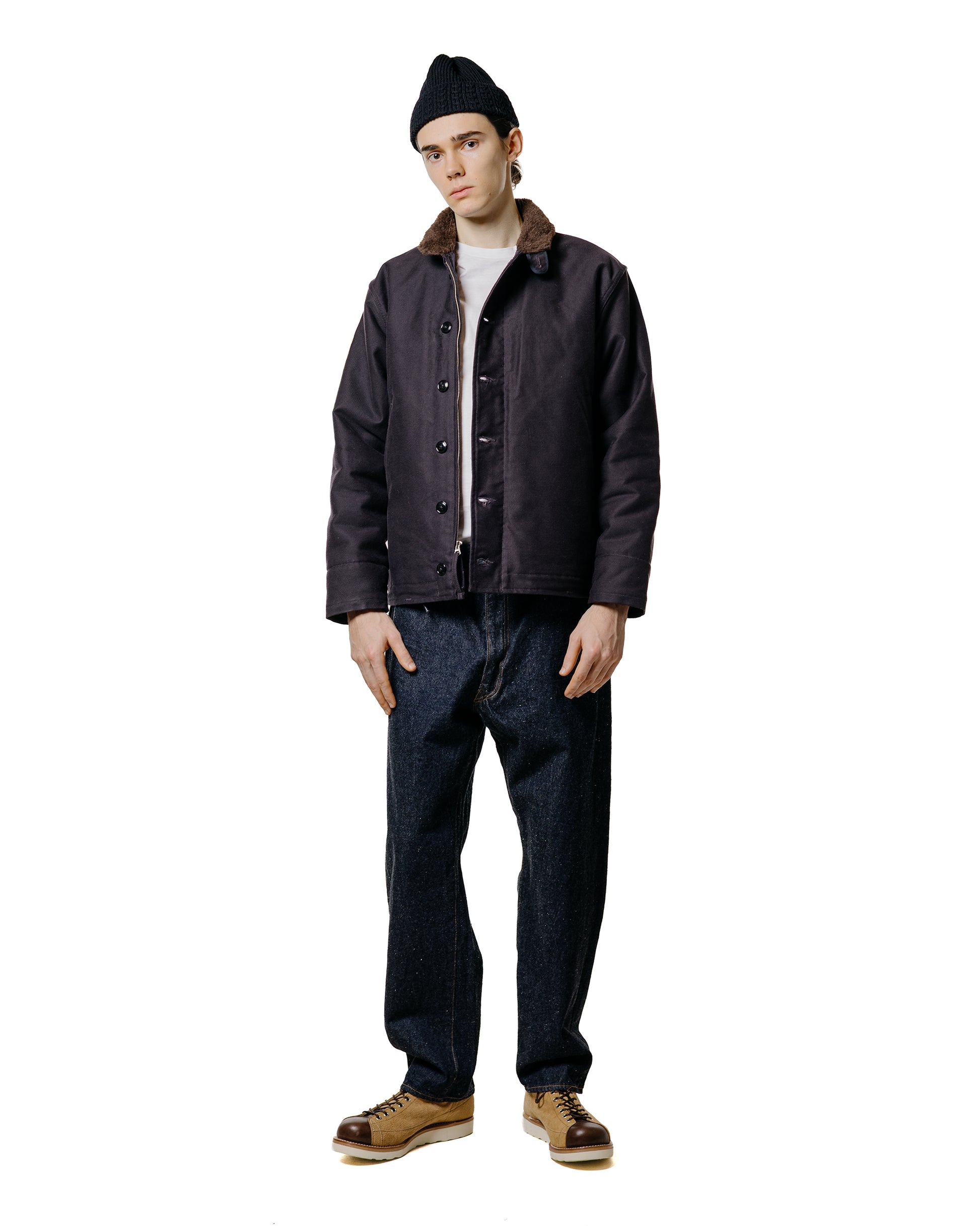 The Real McCoy's MJ21105 N-1 Deck Jacket (Navy)