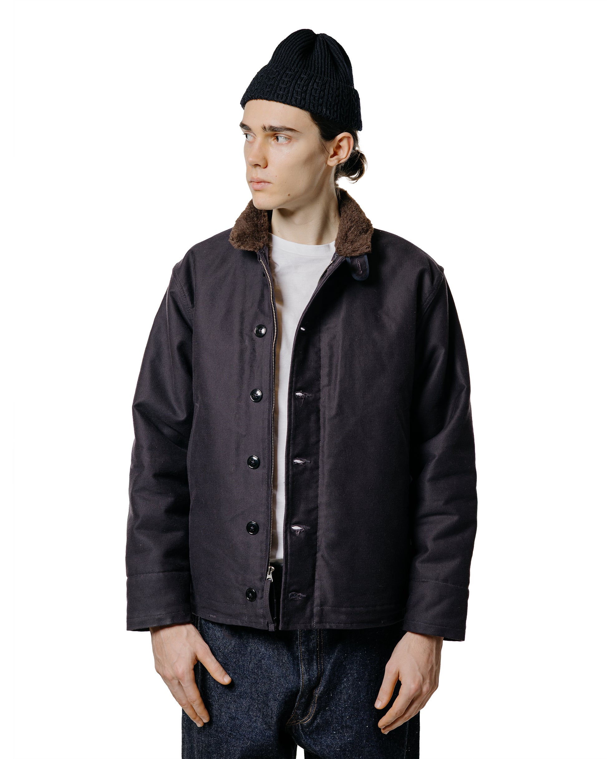 The Real McCoy's MJ21105 N-1 Deck Jacket (Navy)