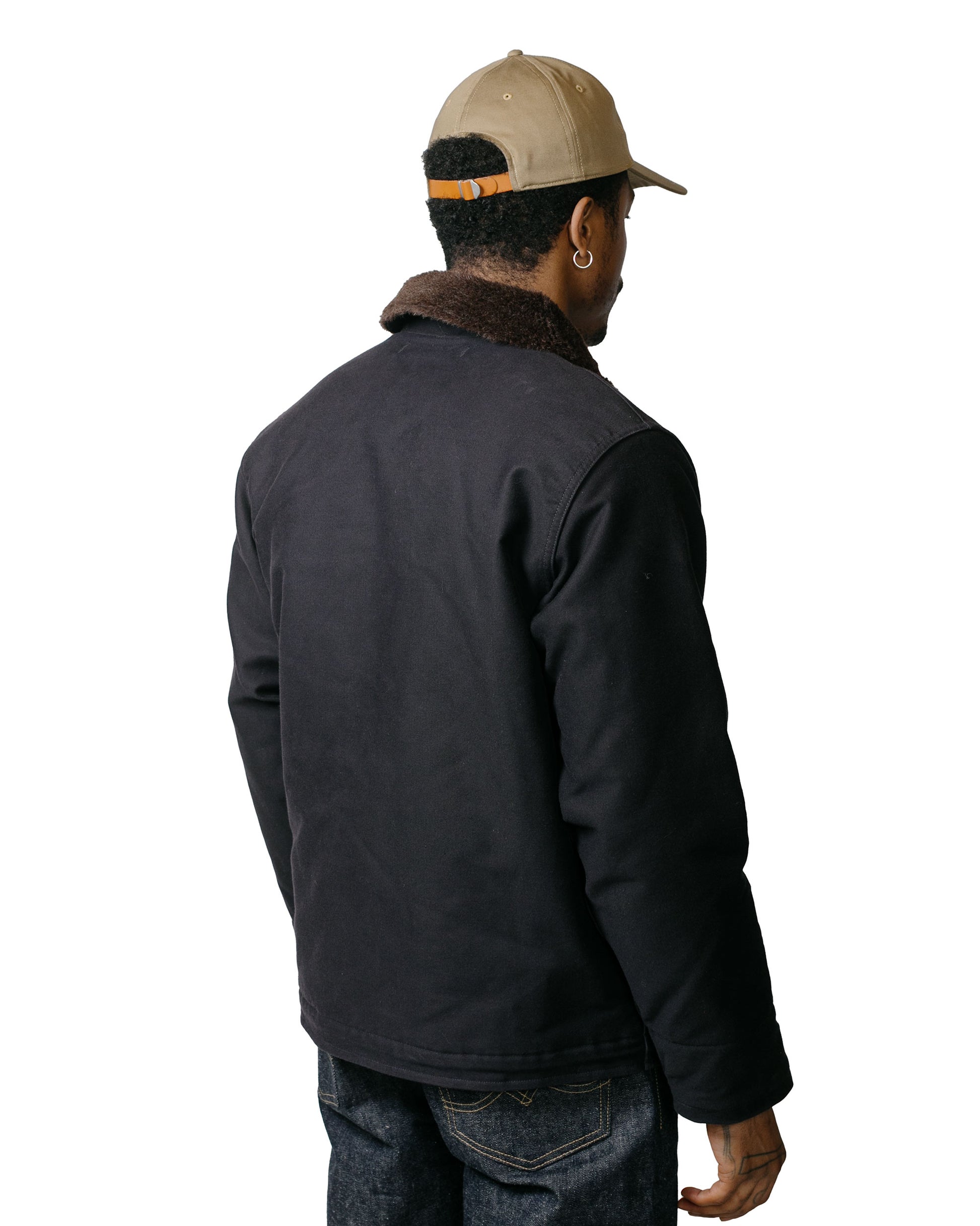 The Real McCoy's MJ21105 N-1 Deck Jacket (Navy) model back