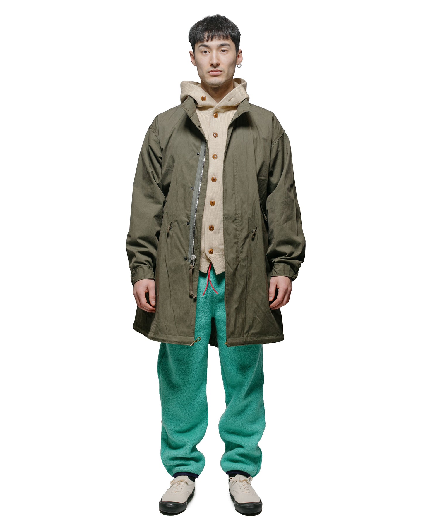 The Real McCoy's MJ21111 Parka, Man's M-65 Olive model front