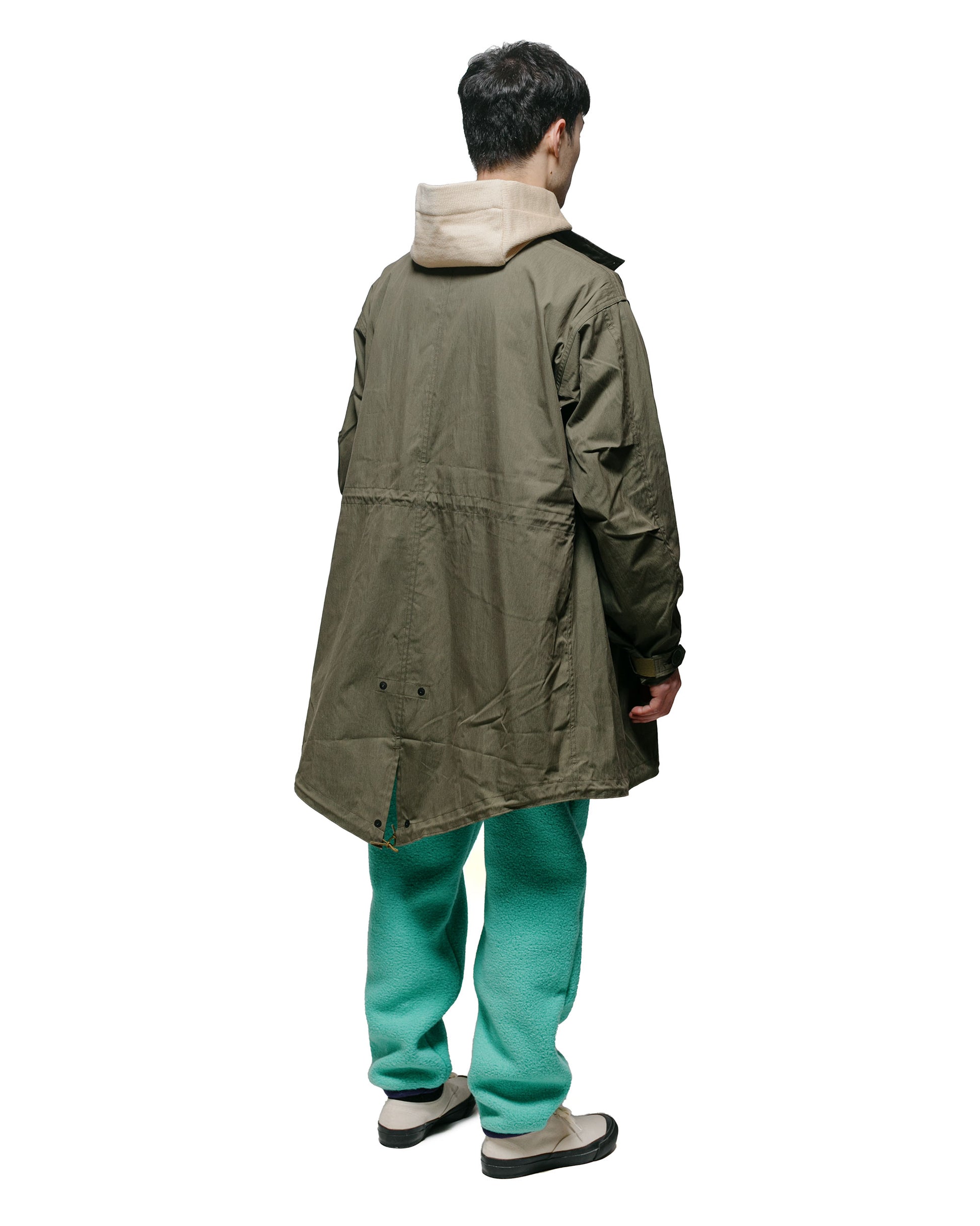 The Real McCoy's MJ21111 Parka, Man's M-65 Olive model back