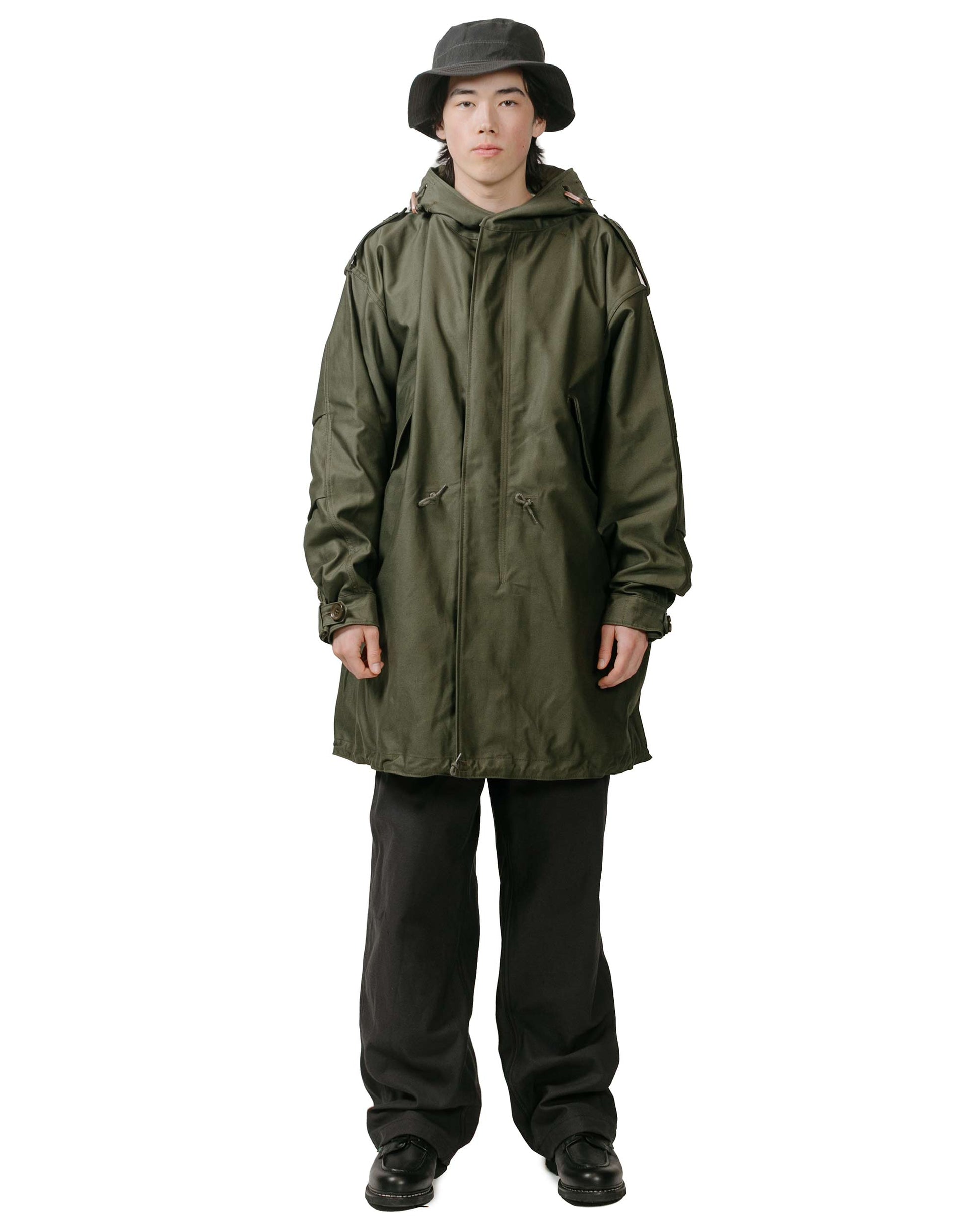 The Real McCoy's MJ22003 Parka-Shell, M-1951 (Model 220) Olive model front