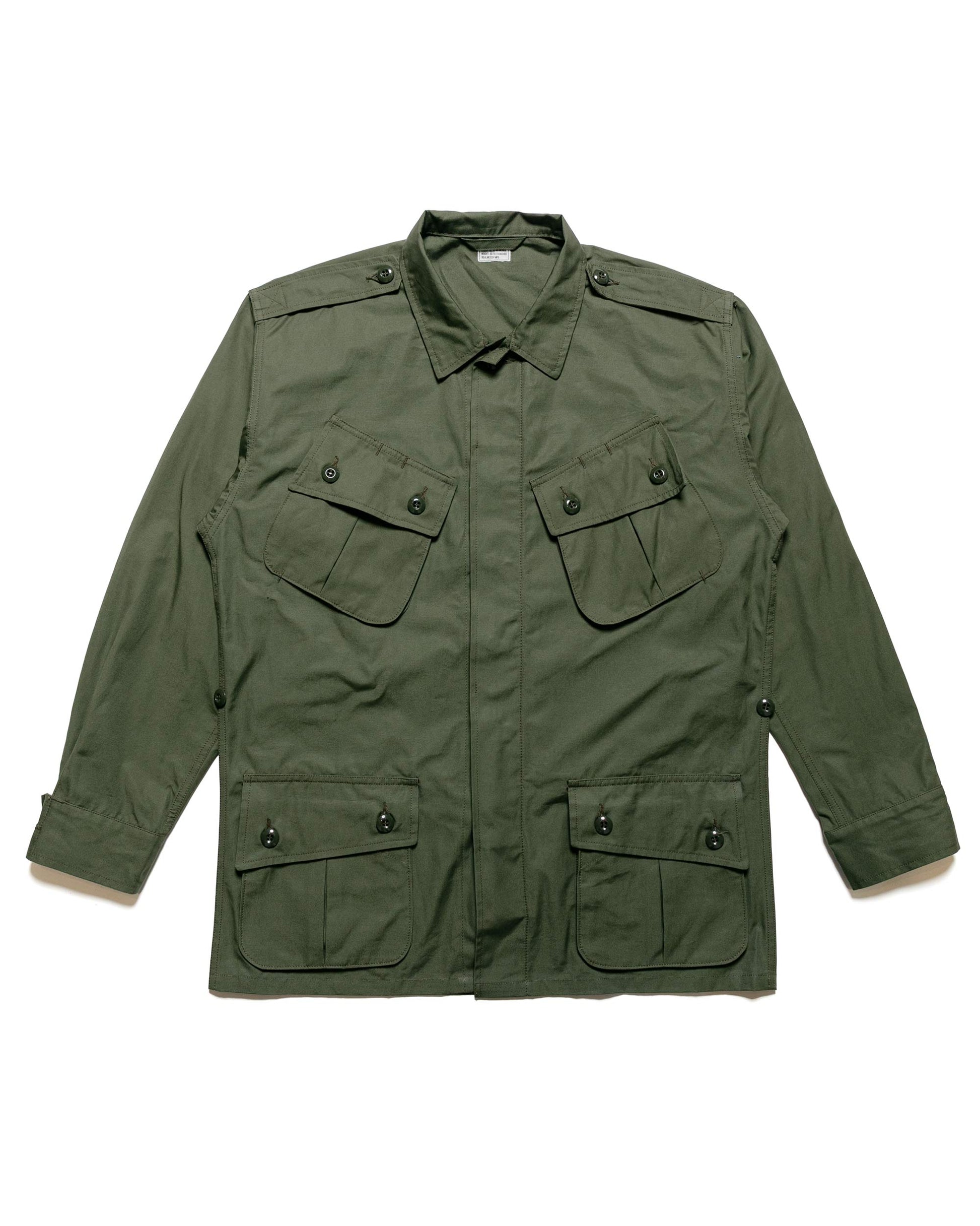 The Real McCoy's MJ22006 Coat, Man's, Combat, Tropical (Model 220) Olive