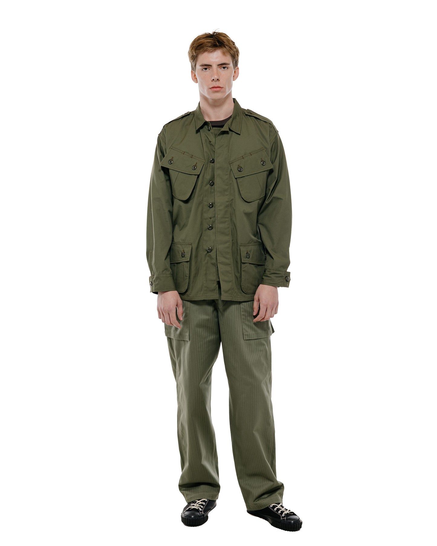 The Real McCoy's MP23006 P-44 Utility Trousers Sage Green