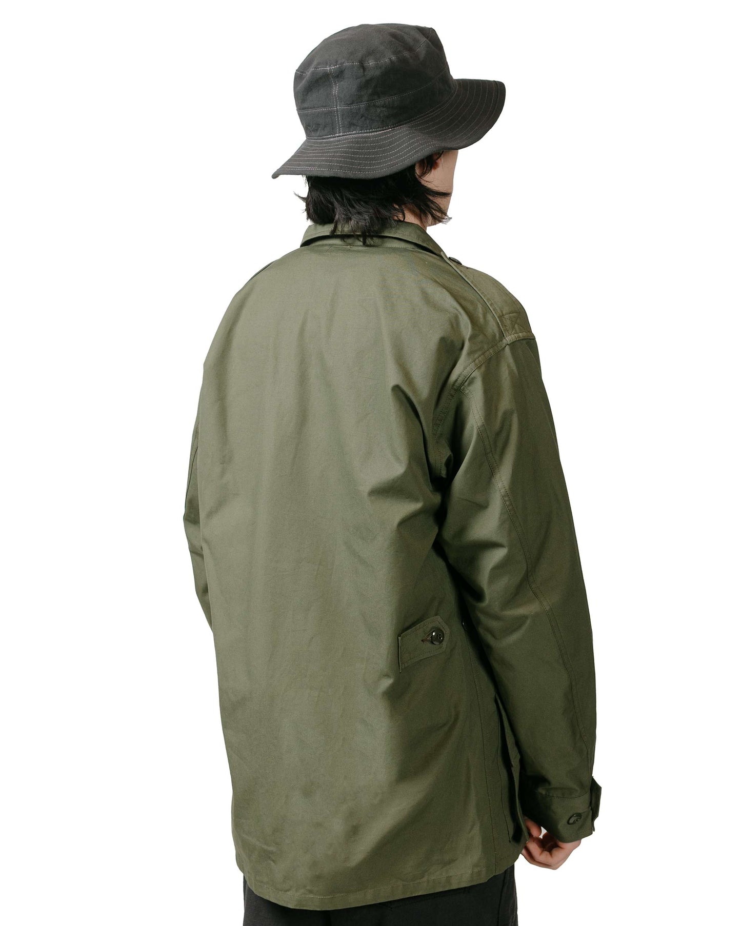 The Real McCoy's MJ22006 Coat, Man's, Combat, Tropical (Model 220) Olive model back