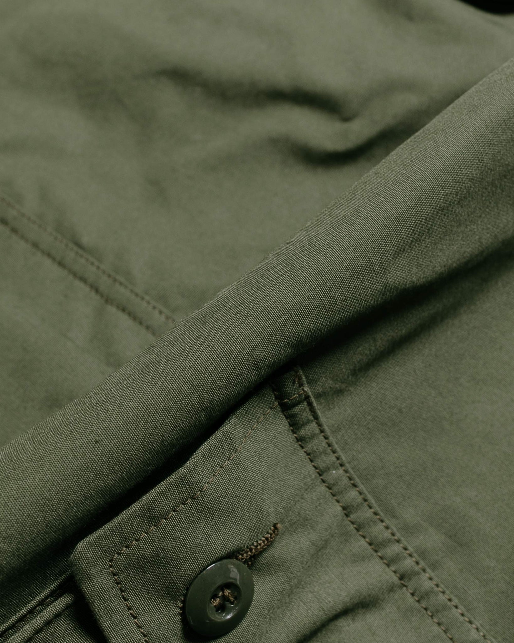 The Real McCoy's MJ22006 Coat, Man's, Combat, Tropical (Model 220) Olive fabric