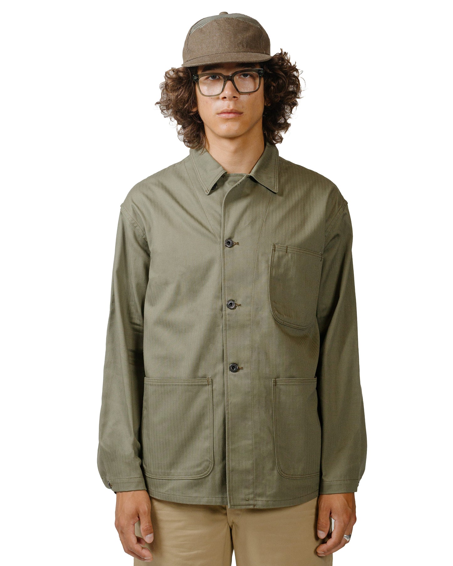 The Real McCoy's MJ22012 Jacket, Utility N-3 (Model 220) Olive model front