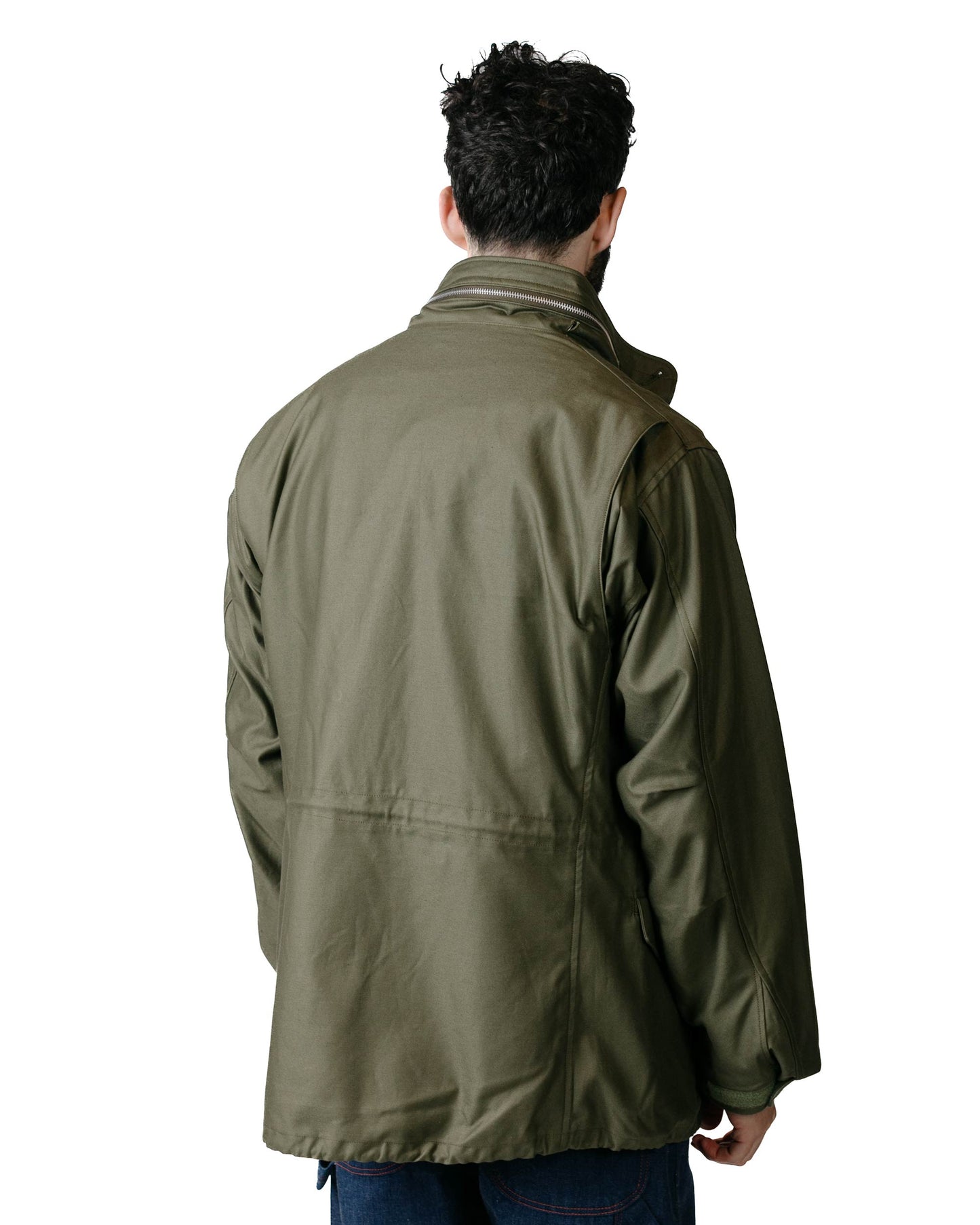 The Real McCoy's MJ23005 Coat, Man's, Field, M-65 / Early Model Olive Model Back