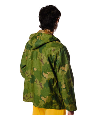 The Real McCoy's MJ23007 Camouflage Parka / Mitchell Pattern Green Model BAck