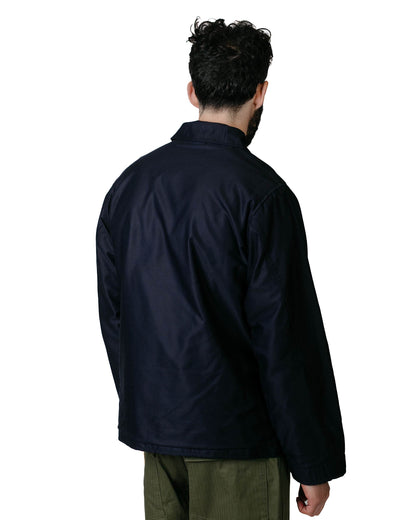 The Real McCoy's MJ23010 U.S. Navy Utility Jacket Navy Model Back