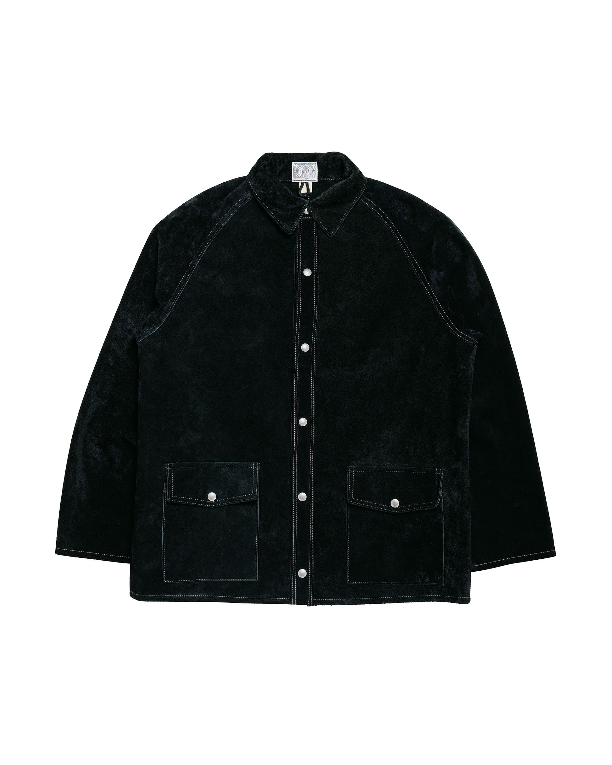 The Real McCoy's MJ23014 8HU Leather Welder Jacket Black