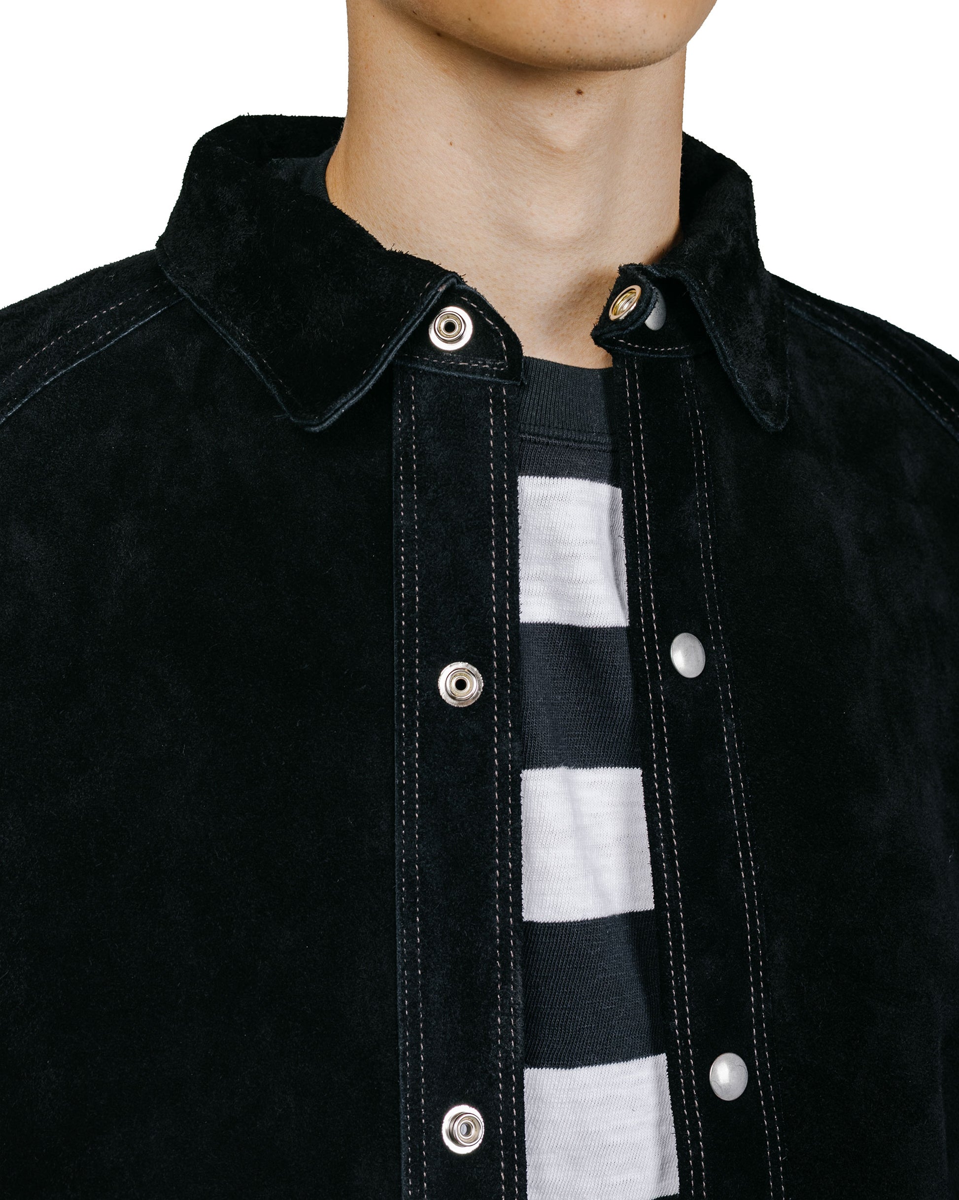 The Real McCoy's MJ23014 8HU Leather Welder Jacket Black