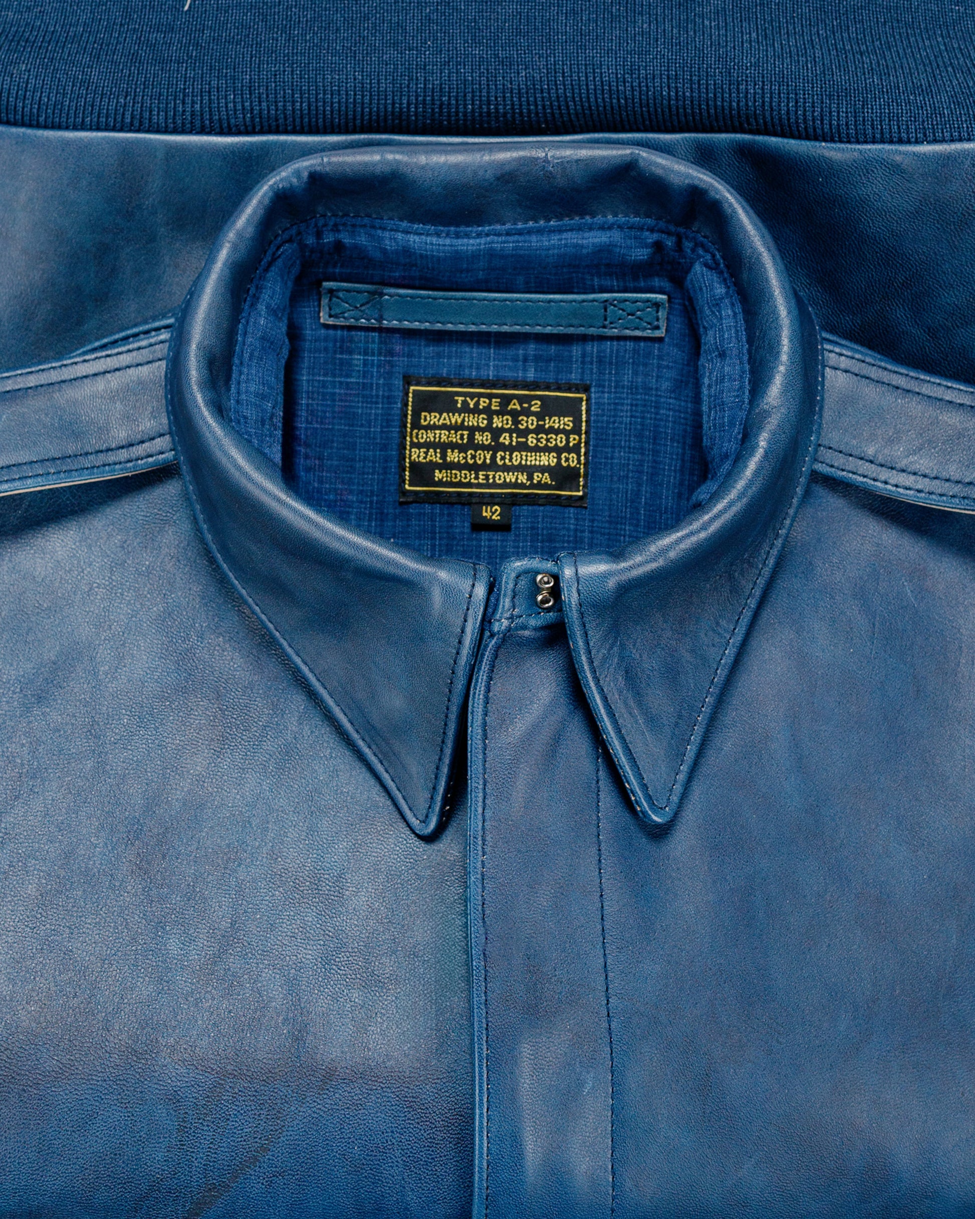 The Real McCoy's MJ23101 Type A-2 / Indigo Dyed Indigo