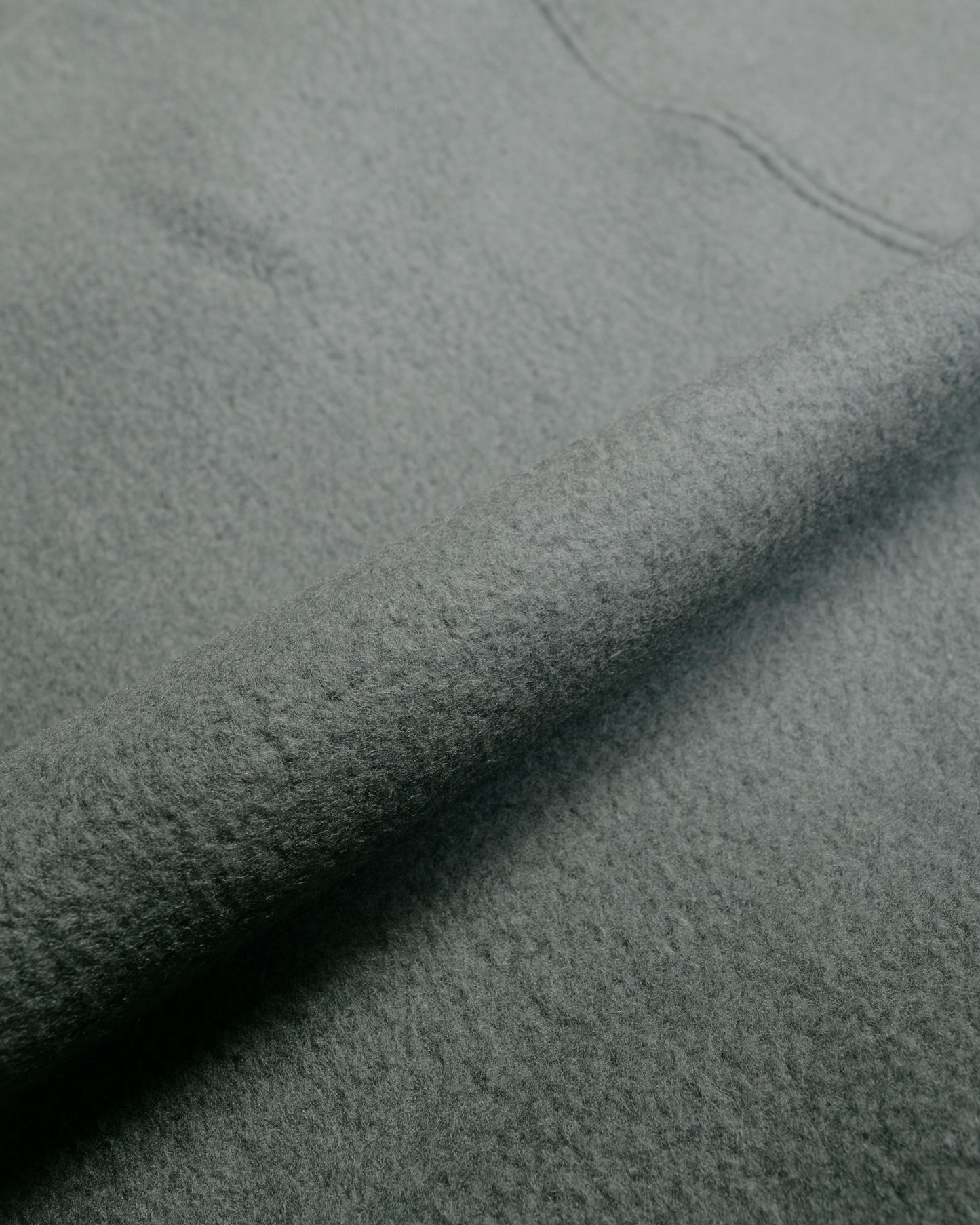 The Real McCoy's MJ23114 Snap Front Pull-Over Fleece Grey fabric