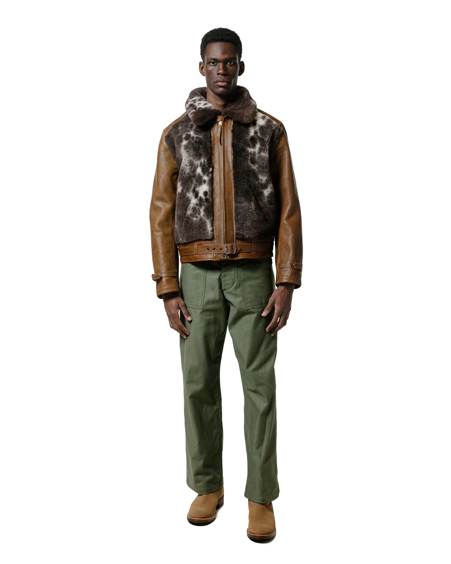 The Real McCoy's MJ23123 Aklak Grizzly Jacket  Brown, Jacob Brown