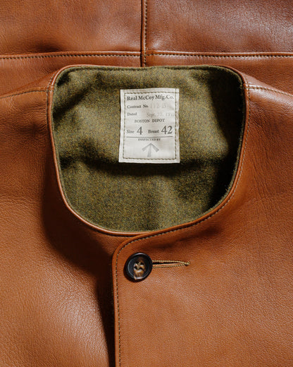 The Real McCoy's MJ24003 Jerkin Vest / Sheepskin Brown