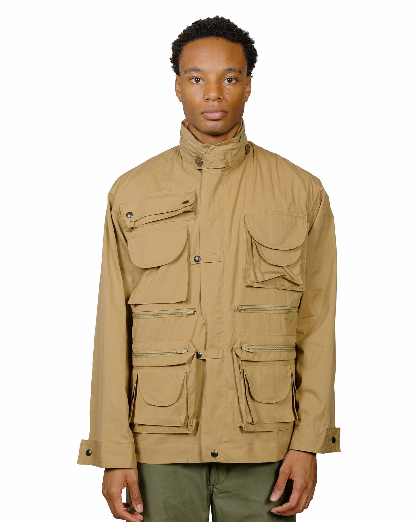 The Real McCoy's MJ24009 Photographer Utility Jacket Beige model front