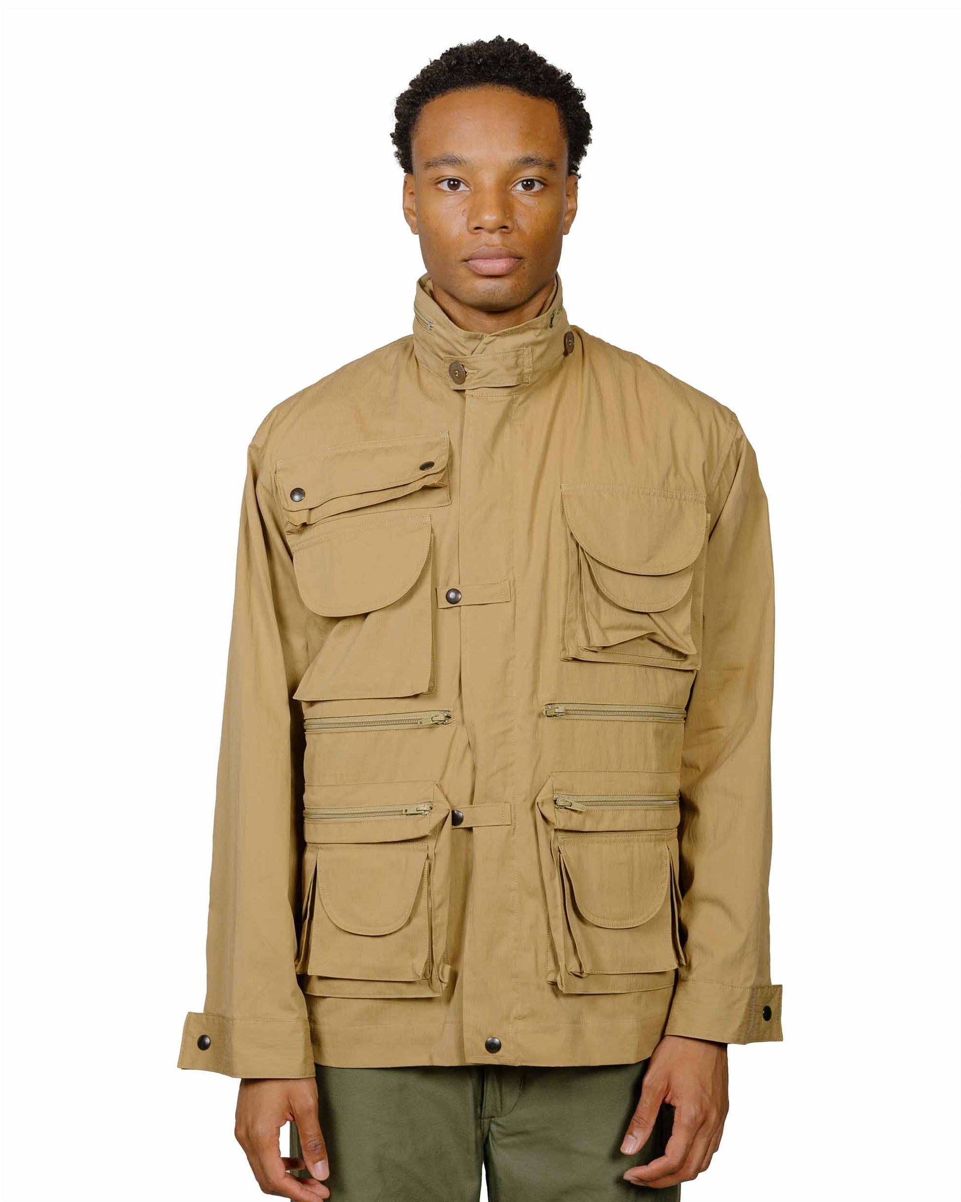 The Real McCoy's MJ24009 Photographer Utility Jacket Beige model front