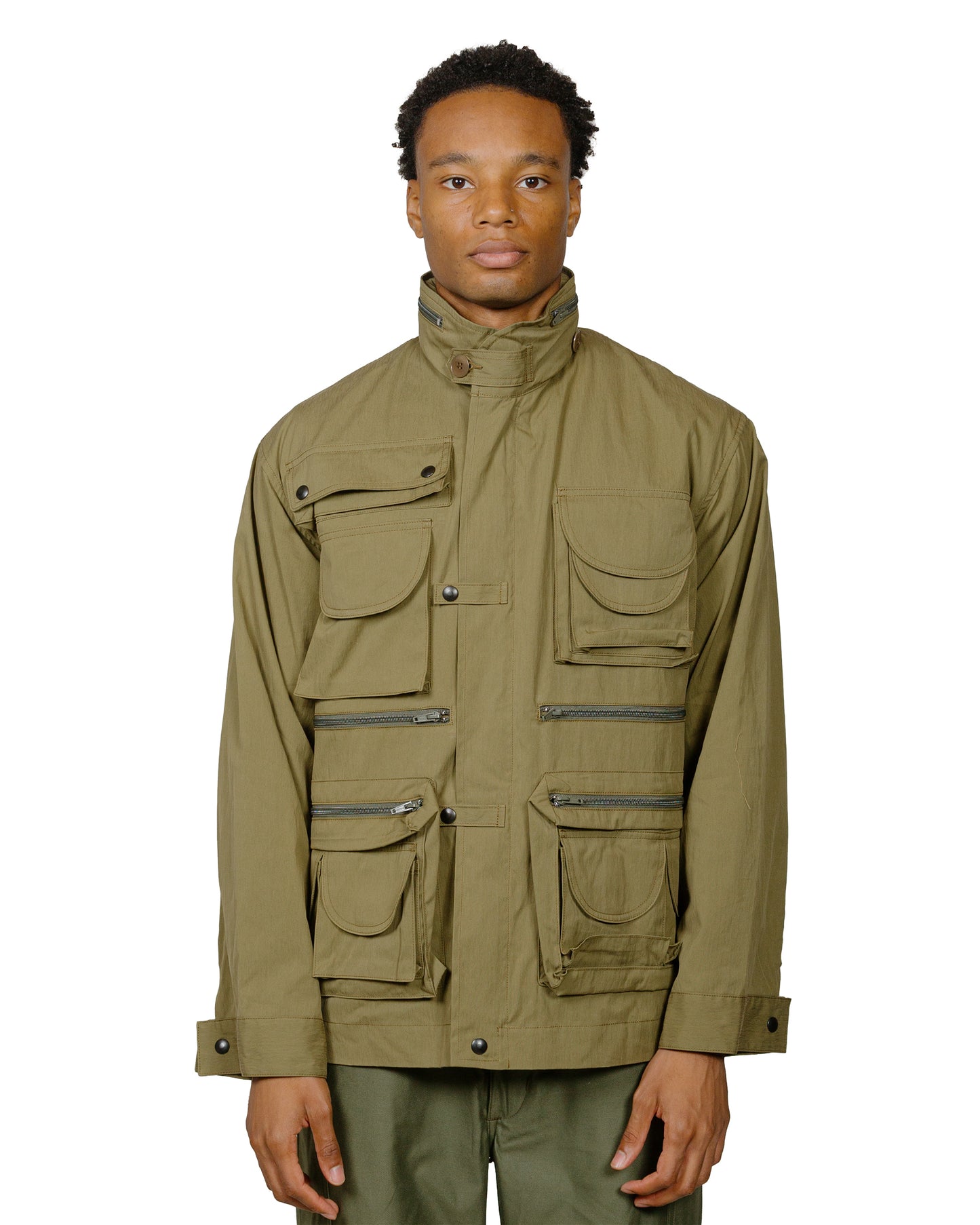 The Real McCoy's MJ24009 Photographer Utility Jacket Olive model front