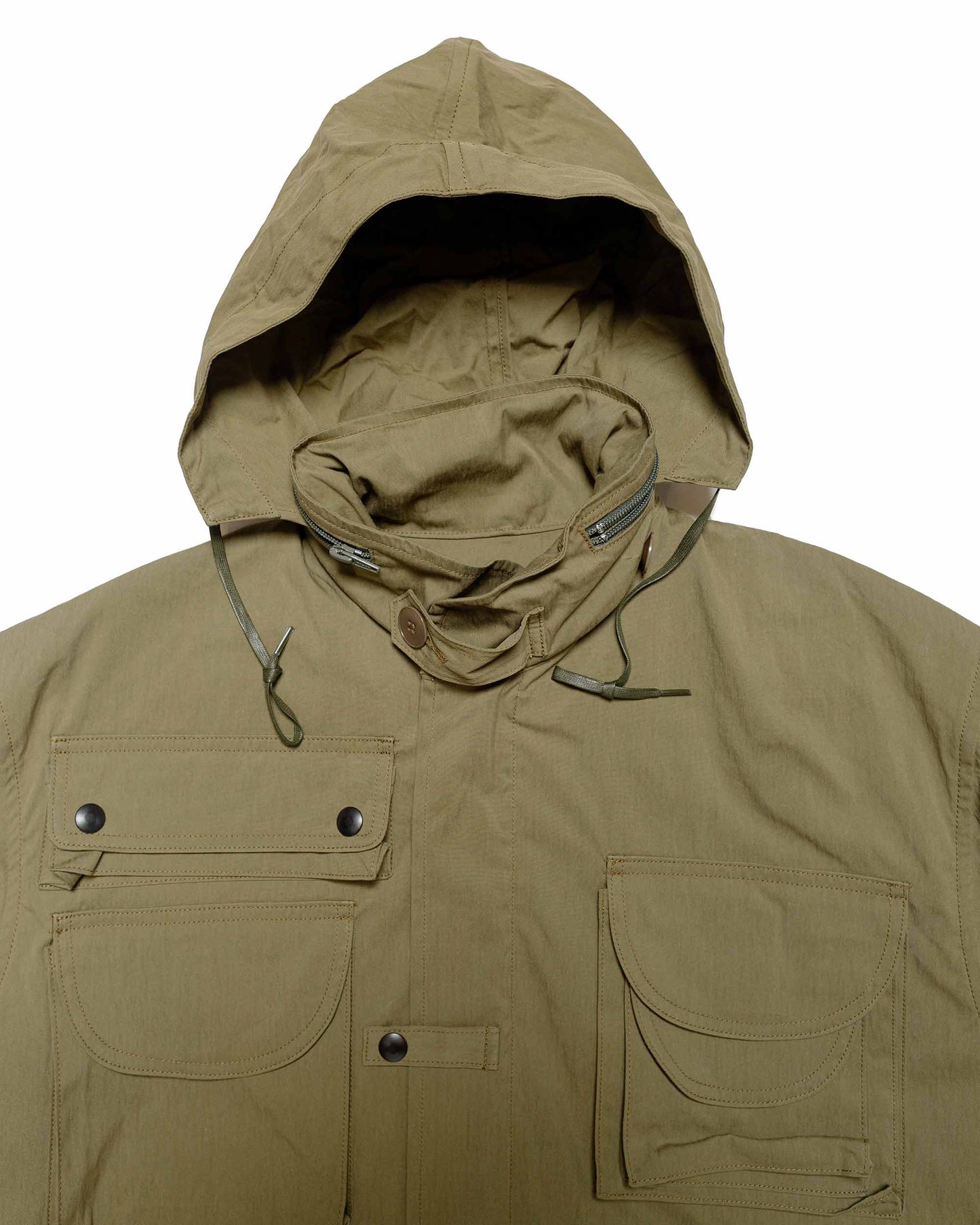 The Real McCoy's MJ24009 Photographer Utility Jacket Olive hood